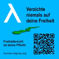 Freiheitsrecht ist deine Pflicht Aufkleber